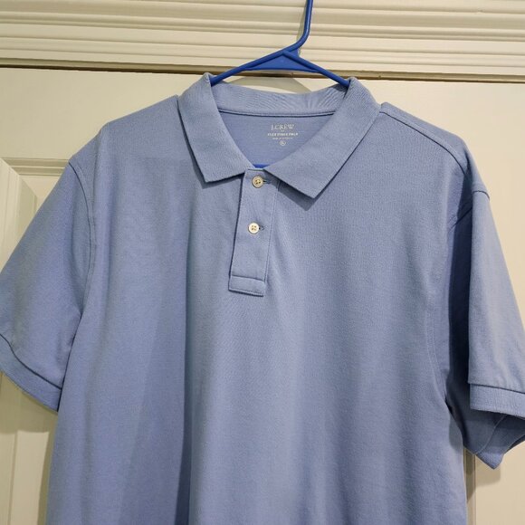 J.Crew Flex Pique Polo Shirt XL – Dusty Blue | Premium Preppy Classic - Picture 3 of 3